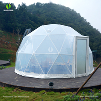 Dômes Igloo à Toit Transparent pour Jardin Extérieur, Dôme Transparent de 4m, Imperméable, Ignifuge, Résistant aux UV, Tente Toutes Saisons à Vendre