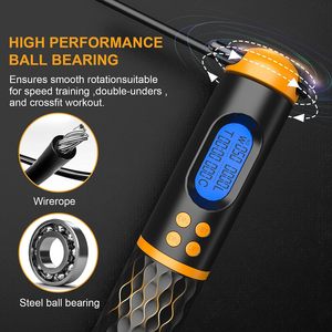 High Quality <strong>Wireless</strong> Skipping <strong>Rope</strong> <strong>Digital</strong> Skipping <strong>Rope</strong> Adjustable Cordless <strong>Jump</strong> <strong>Ropes</strong> for Fitness Adult Children