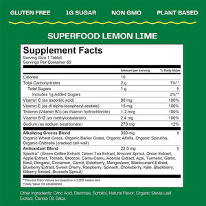 Comprimés verts vitaminés parfaits et nutritifs, comprimés verts de fruits et de moringa pour un système immunitaire sain et végétarien - Product Image 2