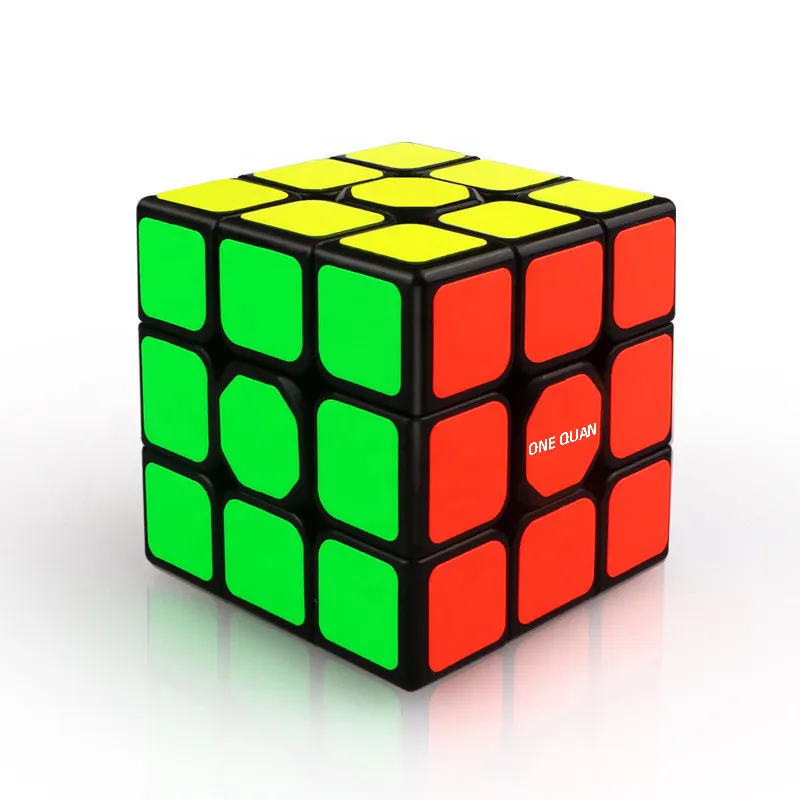 wholesale hot color custom magic speed cube plastic magic puzzle cube for kids