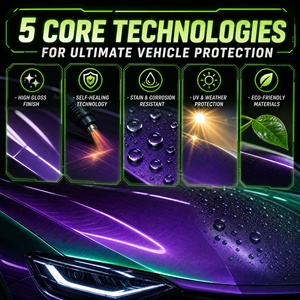 <span class=keywords><strong>Film</strong></span> de protection de carrosserie KUCAI de haute qualité, anti-rayures, auto-réparateur, TPU satiné argent foncé, garantie 5 ans, 1,52*15m - Product Image 3