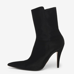 Big Size 45 Solid Sexy Side Zipper Slim Heels Women Pointy Toe Ankle <b>Boots</b> High-Heeled Stiletto Shoes Wide Fit Short - Product Image 5