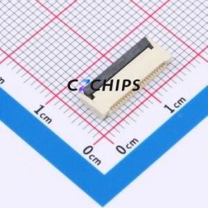 HW0520010-222R-001 FFC/FPC Connector SMD,P=0.5mm,Horizontal Mount Connector Flip Cover Type Double Side Contact / Top Bottom - Product Image 1