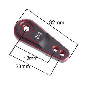 Aluminio 25T diente 32MM longitud dirección Servo Saver para 1/10 RC Crawler Axial SCX10 90046 Traxxa s MST Recat - Product Image 3