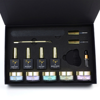 Meilleure qualité paillettes série trempage ongles poudre bricolage Nail Art décorations DIP poudre DIP liquide