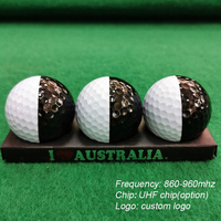 860 960mhz rfid balle de golf avec logo UHF H3 puce 512bits mémoire caoutchouc PCB rfid balle de golf gestion de suivi