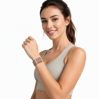 Bracelet intelligent sans écran, bracelet tressé pour poignet, surveillance de la fréquence cardiaque et du sommeil, bracelet multisports pour la remise en forme quotidienne