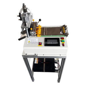 High speed Ultrasonic Ribbon Webbing Elastic Band Fully Automatic Rope Zipper Ribbon Tape Cutting <strong>Machine</strong>