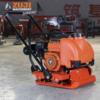 Compacteur de plaques vibrantes pour routes en asphalte ZUJI, moteur essence/diesel/électrique 5,5 CV, certifié CE, PC90, moteur haute efficacité