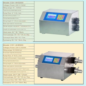 WF-4H1200 Nhỏ Tự Động Nước Trái Cây Sữa Soda Lỏng Tinh Dầu Điện Máy Làm Nước Hoa Rượu 4 Đầu Máy Làm Đầy - Product Image 5