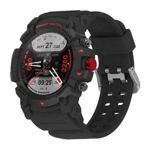 G02 Custom Logo Mannen Vrouwen Sport Android Ios Smart Horloge Rond Scherm Hartslag Waterdichte Afstandsbediening Gps Fitness Tracker