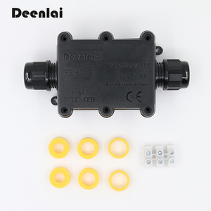 Deenlai FSH713 ثنائي الاتجاه في الهواء الطلق مقاوم للماء الضميمة 2-سلك 2-القطب M25 موصل مع 3P محطة كتلة - Product Image 2