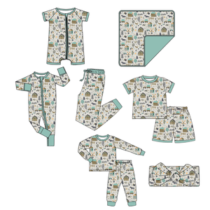 Combinaison bébé unisexe à manches longues en bambou, respirante, antibactérienne, écologique, avec fermeture YKK bidirectionnelle, impression personnalisée, vente en gros pour nouveau-nés - Product Image 1