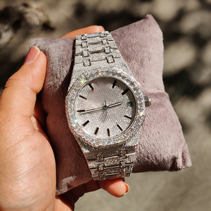 <span class=keywords><strong>Reloj</strong></span> de Moissanita Personalizado, Pasa el Test de Diamantes, para Hombre - <span class=keywords><strong>Reloj</strong></span> de Pulsera de Lujo con Detalles de Diamantes, Venta al por Mayor y al Detal - Product Image 4