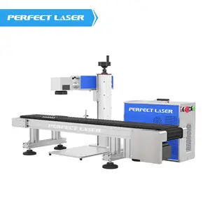 Perfect Laser -30w/50w Optical Fiber Laser Pen Engraver With Customized Conveyor