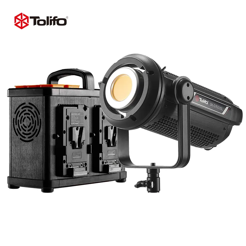 Tolifo SK-D7000SL 700W COB Daylight ฟิล์มแสง 110500Lx สูงสดใสProfessional LEDวิดีโอบล็อกพร้อมกล่องควบคุม