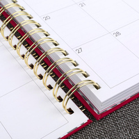 Prolead Kağıt Kaplı Spiral Ciltli A5 Çevre Dostu Organizer/Planlayıcı Defter Altın Varak Logolu Özel Tasarım Dijital Baskı
