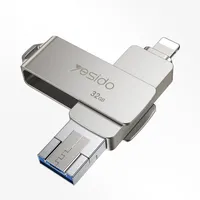 YESIDO नई डिजाइन 1 में 3 के लिए iPhone के लिए माइक्रो OTG यूएसबी फ्लैश ड्राइव के साथ 128G 64G 32G 16G स्मृति कार्ड डिस्क