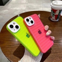 Coque de téléphone portable en TPU transparent multicolores, écologique, pour iPhone 11 12 13 14 15 17 18 Pro Max