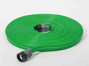 Tuyau d'arrosage plat 2-en-1 de 15 m à 3 tubes pour l'irrigation de jardin, économiseur d'eau, tuyau d'arrosage par aspersion - Product Image 4