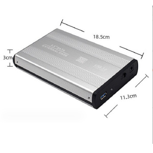 Caja de disco duro externo Sata de 3,5 pulgadas, carcasa de aluminio USB 3,0 para uso en escritorio y móvil - Product Image 1