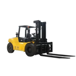 Ltmg 6ton 7ton 8ton 6t 7t 8t 100 ton 10ton diesel tonelada forlift com motor Japonês 10 reboque com extensões do carregador