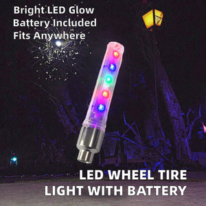 Cache-valve de pneu <span class=keywords><strong>lumineux</strong></span> arc-en-ciel, éclairage de roue, avec batterie - Product Image 2