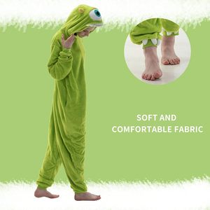 <span class=keywords><strong>Pijama</strong></span> Enterizo Unisex para Adultos, Ajuste Ceñido, de Forro Polar de Poliéster, Disfraz de Animal de Una Pieza para Cosplay, Ropa de Dormir y para Estar en Casa, para Halloween - Product Image 4