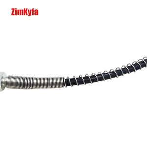 Tuyau en nylon haute pression en acier inoxydable Zimakyfa QHG-M10 de 50 cm, filetage M10*1, pour recharge pneumatique PCP, enveloppé de ressort, 40 MPa - Product Image 6