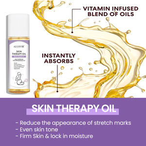 Bộ sản phẩm chăm sóc da gồm kem trị rạn da và sẹo, tinh dầu dưỡng thể, nhãn hiệu riêng, an toàn, tự nhiên, hữu cơ, phục hồi. - Product Image 3