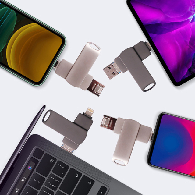 1TB OTG Large Capacity Metal Pendrive with Type-C Android USB Interface 32GB 16GB 64GB 128GB 256GB USB3.0 Flash Drive