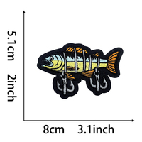 10 pièces personnalisé océan thème brodé patchs ensemble mer Animal baleine tortue ancre poisson Applique bricolage repassage Badge