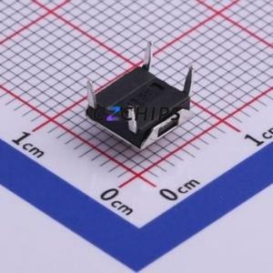 TS-1080D-A5B3-D1 Tactile Switch DIP-4P,6.4x6mm Switch Single Pole Single Throw Round Button Through Hole 6.4mm - Product Image 2