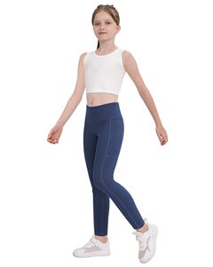 Pantaloni Sportivi per Bambine, <span class=keywords><strong>Leggings</strong></span> da Palestra e Fitness per Attività all'Aperto, <span class=keywords><strong>Leggings</strong></span> da Danza Traspiranti Personalizzabili, Abbigliamento Sportivo - Product Image 4