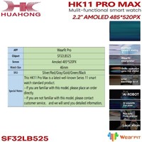 Montre connectée High Profile Hk Series Hk11pm, application Wearfit Pro, fonctions avancées, nouvelle interface Hk11 Pro Max
