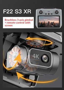 GRIS F22 S3 avec télécommande XR