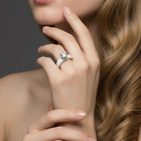 Bague en céramique noire et blanche incrustée de zircon, bague de couple, bague de fiançailles, bague de doigt en céramique, bijoux de mode, vente en gros