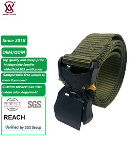 Cinturón de nailon de alta calidad con hebilla táctica de plástico, cinturón de cintura para <span class=keywords><strong>hombre</strong></span>, cinturón de soporte de cintura de tela resistente para accesorios de bolsa - Product Image 1