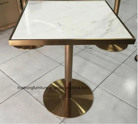 Table basse en marbre de style moderne, décorative, pour la maison, avec pieds en métal de couleur personnalisée, pour le salon, la maison ou l'hôtel.