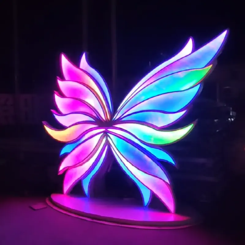 Butterfly waterproof Led motif light high quality outdoor luminous