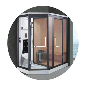 Luxury 2 Person Indoor Freestanding Shower Combo Wet Steam Bath Cheap Price Sauna Steam Room Units For Sale