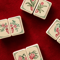 Tuiles de Mahjong Américaines en Opale Rose de Luxe, Ensemble de 160 Tuiles, Artisanat en Acrylique Premium, Collection Héritage Chinois pour les Vacances