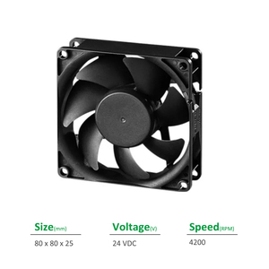 Ventilateur axial électrique à roulement à billes SUNON GE80252B3-000C-GC9 80x80x25mm 24VDC 137mA 3.29W 4200RPM 53.0CFM OEM/ODM - Product Image 2