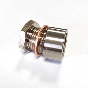 ชุดปลั๊กเชื่อมท่อไอเสียเกรดอุตสาหกรรม M18x1.5 ผลิตจากเหล็กชุบนิกเกิล พร้อมปะเก็นทองแดง ผลิตด้วยเครื่อง CNC สำหรับการดัดแปลงท่อไอเสีย - Product Image 4