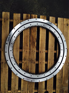 Gigi derek bantalan Slewing bola kontak empat titik PSI25.1255 metrik 1110 ID X 1355 Od X 80 mm cincin <span class=keywords><strong>Slew</strong></span> lebar disesuaikan - Product Image 4