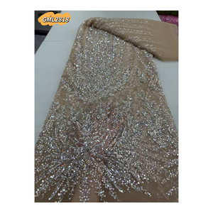 Vestidos de Novia de Lujo al por Mayor, Diseño de Encaje Francés 3D, <span class=keywords><strong>Flores</strong></span> Bordadas con Lentejuelas, Tul con Cuentas, Totalmente con Lentejuelas - Product Image 1