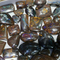 Super beau sol australien Boulder opale opale de feu cristal naturel poli pendentif marron divers bijoux Cabochon en pierre en vrac