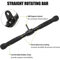 Accessoire Corde Triceps en Acier Massif pour Machine à Câble, Attache Câble Triceps pour Entraînement de Force à Domicile ou en Salle de Sport