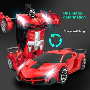 1:18 One-Click Déformation Télécommande <span class=keywords><strong>Voiture</strong></span> De Course 2.4g Électrique Roi Robot Modèle Transfrontalier Kidsren's Toy Car Expert - Product Image 4