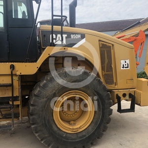 Chargeur sur pneus CAT 950H d'occasion de haute qualité avec moteur CAT Charge nominale de 9 tonnes Faible durée Utilisation de la construction Vente de cour de Shanghai - Product Image 2